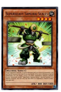 Yugioh- 1X Superheavy Samurai Scales - Rare - Unlimited - NECH-EN009 - Near Mint - Picture 1 of 1