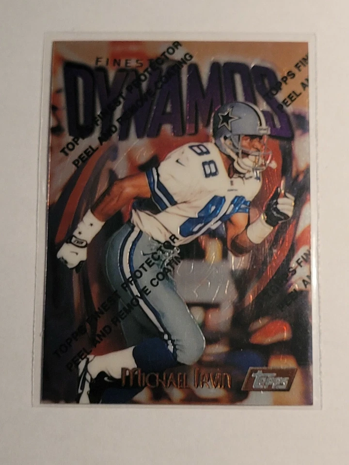 Michael Irvin 1997 Topps Finest #30 theme d27 Dallas Cowboys HOF  - Image 1 of 1