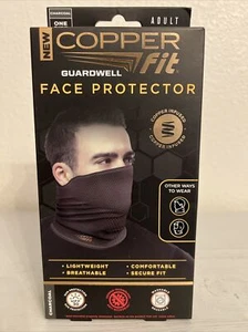 COPPER FIT FACE PROTECTOR ADULT UNISEX ONE SIZE FITS MOST CHARCOAL (BRAND NEW) - Picture 1 of 5