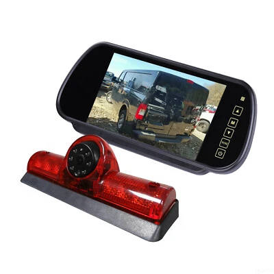 HD Brake Light Backup Camera 7" Mirror Monitor Kit For Nissan NV 1500 2500 3500 - Image 1 of 4