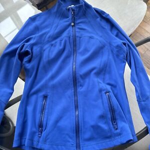 Lululemon Define Jacket , Size 12, Electric Blue Color, Pre-owned