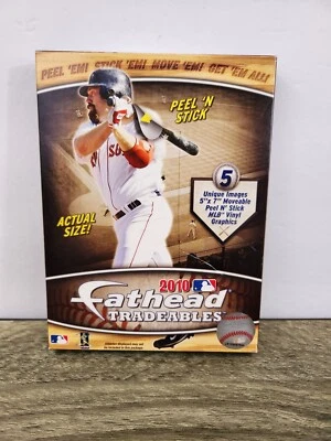 Fathead Tradeables MLB 2010 Box of 5 Mixed Images Baseball Peel 'N Stick NEW - Image 1 of 2