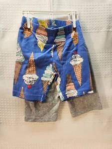 Carters Size 4 Girls Shorts 2 Pack Ice Cream Solid Bike Shorts Pull On Summer - Picture 1 of 5
