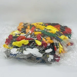 Lot Of 143 Mixed Material Colors Embroidery Thread - Picture 1 of 6