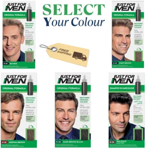 JUST FOR MEN Original Formula Hair Dye For Natural Look Brown Black H25 H35 H55 - Picture 1 of 20