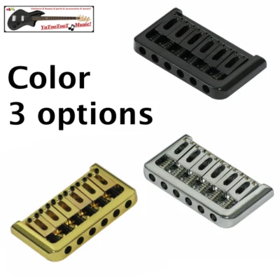 New Bridge Hardtail " Through Body Chitarra 76x45mm 2 " 1/16 - Oro/Nero/Cromate - Immagine 1 di 4