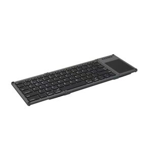 Wireless Bluetooth keyboard touchpad Rechargeable ultrathin foldable Portable