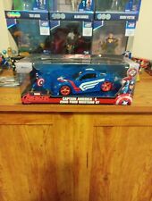  Jada Hollywood Rides Captain America 2006 Ford Mustang GT 1:24 Diecast Car New 