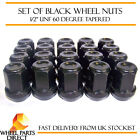 Alloy Wheel Nuts Black (20) 1/2" UNF 60 Degree Tapered for Alloy & Steel Wheels