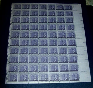 1958 - JAMES MONROE - #1105 Full Mint Sheet of 70 Vintage Postage Stamps - Picture 1 of 2