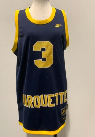 VINTAGE NIKE DWYANE WADE DWADE #3 MARQUETTE UNIVERSITY JERSEY SIZE M Cover