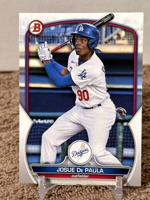 2023 Bowman Draft Paper Prospect Josue De Paula LA Dodgers # BD-132 - Image 1 of 2