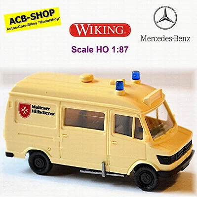 Mercedes Benz 207 D Scatola Tetto Alto Giappone Malteser 1:87 Wiking 278 01 - Immagine 1 di 2