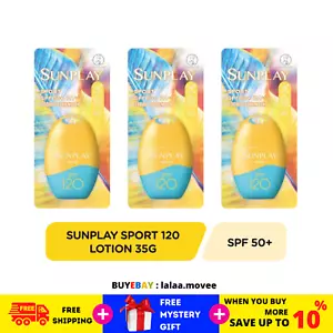 3 X SUNPLAY Sport Sunscreen Lotion SPF 120 PA++++ 35g Water/Sweat Resistant - Picture 1 of 8