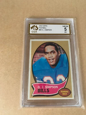 1970 Topps Football O.J Simpson rookie - image 1 of 2