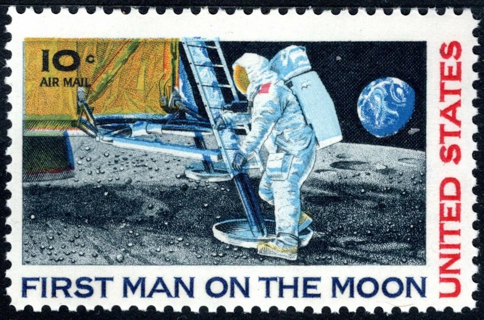 C76 10 Cent Moon Landing Nice Color Shift - Image 1 of 1