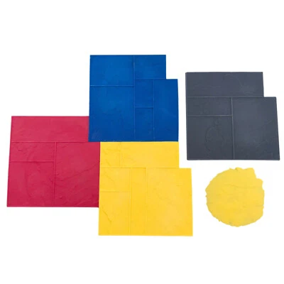 Ashler Notched | 5 pc. Decorative Concrete Stamp Set by Walttools (Series 1) - Image 1 of 4