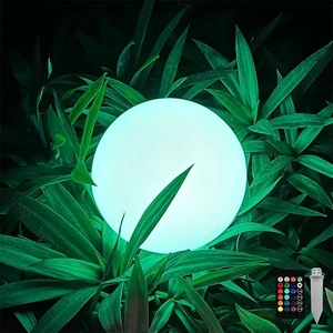 Nuova lampada illuminazione led esterno luce lunare solare 15-25 cm decorazione atmosfera giardino - Foto 1 di 15