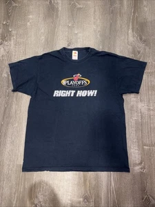 Vintage 2004 Miami Heat NBA Playoffs T Shirt Black Mens Large Right Now Graphic - Picture 1 of 6