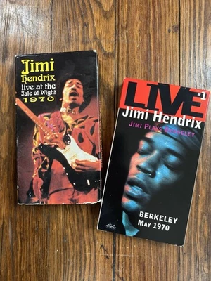 Jimi Hendrix VHS Lot Live Berkeley 1970 Isle Of Wight Concert  - Image 1 of 3