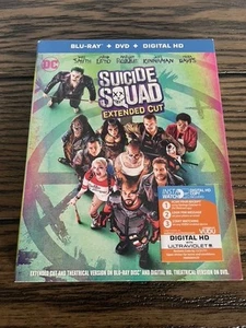 DC Suicide Squad Extended Cut Blu-Ray, DVD, Digital 2016 movie - Picture 1 of 3