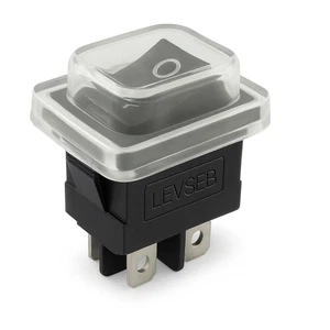 Wippschalter 4 Pin 6A/250V 10A/125V wasserdicht 19x13mm Geräteschalter - Picture 1 of 3