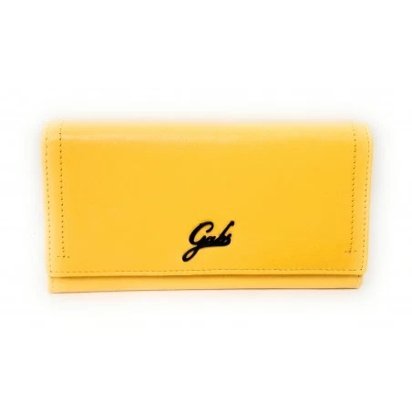 Portafoglio grande in pelle Donna Gabs GMONEY62 Calf Black GIALLO - Immagine 1 di 1