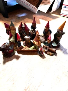 Lote 12 figuras de gnomos Tom Clark Missing You Frank Crowell Always Promenade - Imagen 1 de 15