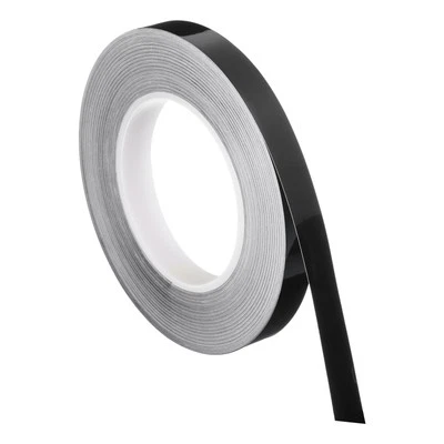 Lámina autoadhesiva azulejo pegatina 0,6 pulgadas x 55 yardas decoración hueco negro Foto 1 de 4