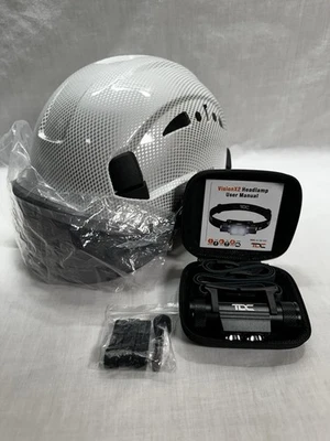 Casco rígido con visera tela de fibra de carbono construcción casco ventilación casco de escalada Foto 1 de 4