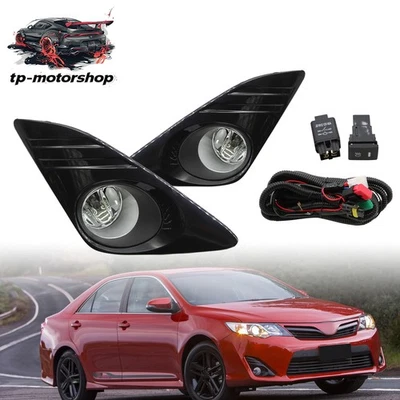 Fog Lights Driving Bumper Lamps For 2012-2013 Toyota Camry w/Wiring Switch Kits - Image 1 of 4