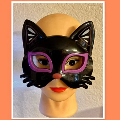 Máscara de gato negra Just Pretending Light Up con detalles morados Foto 1 de 2