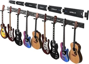 Soporte de pared de aluminio premium para guitarra con capacidad para 10 guitarras y bajos - Imagen 1 de 7