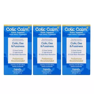Colic Calm Plus Gripe Water 2 fl oz Pack of 3 - Picture 1 of 6