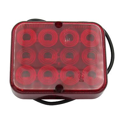 Rear Fog Light LED (12V Tail Lamp Universal Red Car Trailer Square) • 6.63€