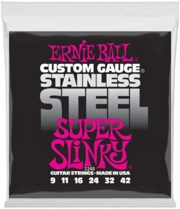 Ernie Ball 2249 Stainless Steel Extra Slinky Guitar Strings - Free U.S. Shipping - Picture 1 of 1