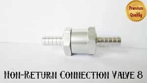 SAAB ENGINE ALUMINIUM ONE WAY CHECK FUEL VALVE 8MM FOR PATROL & DIESEL - Picture 1 of 4
