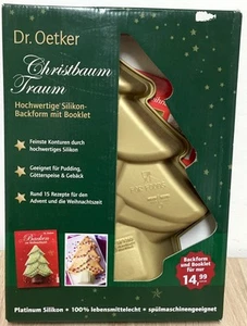 DR. OETKER CHRISTMAS TREE DREAM - Silicone Baking Pan Xmas Tree plus Booklet - Picture 1 of 3