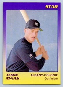Jason Maas 1989 Star Albany Colonie Yankees Minor League Baseball Card - Picture 1 of 2