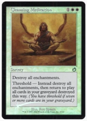 Cleansing Meditation 2002 Torment FOIL White Uncommon Sorcery MTG NM AZ1 - Image 1 of 2