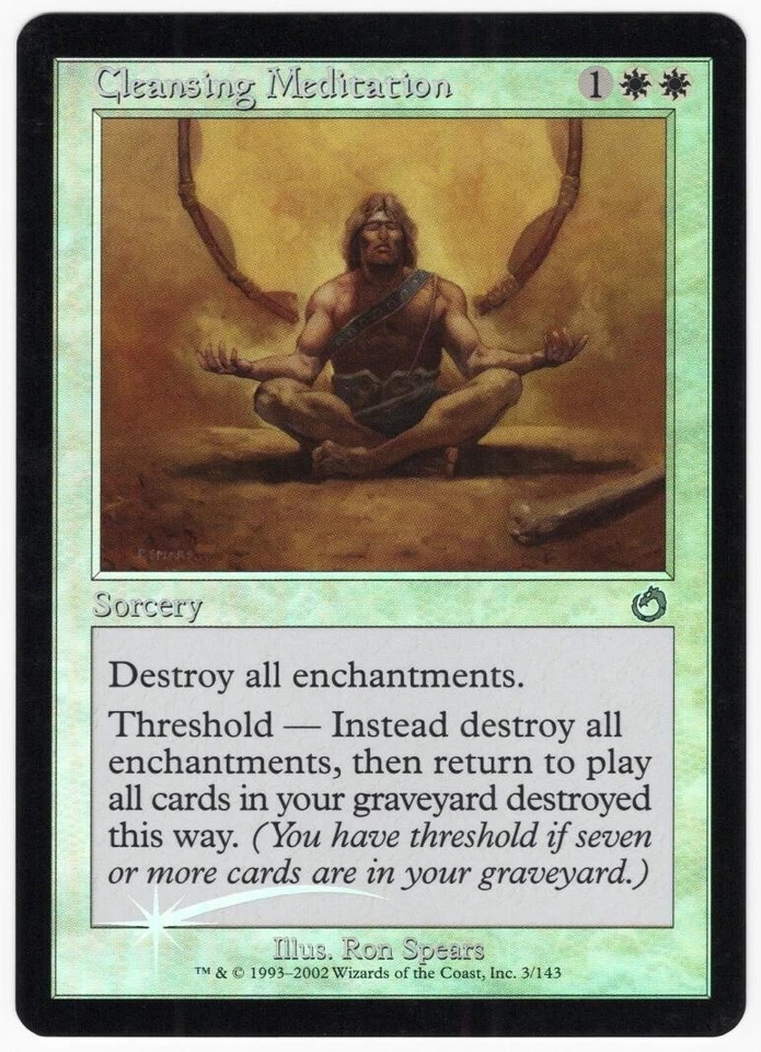 Cleansing Meditation 2002 Torment FOIL White Uncommon Sorcery MTG NM AZ1 - Image 1 of 2