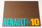 Renault 10 R10 Sedan Vintage Car Brochure 47