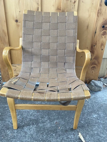 vintage webbing ONLY for bruno mathsson  Eva Chair Short Back Cover