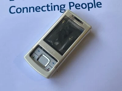 Nokia 6500 slide Full housing Cover Pearl White color with Buttons - Image 1 of 4