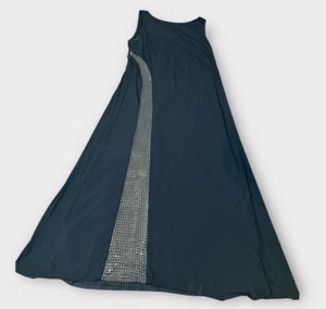 Alex Evenings black MOB/MOG rhinestone trimmed STUNNING SLIMMING dress. Sz 18 W - Picture 1 of 5