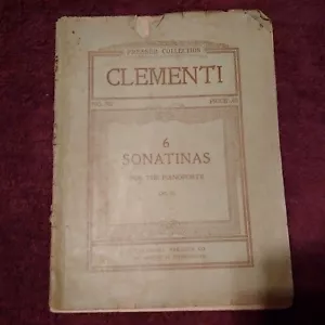6 sonatinas para piano op.36 Muzio Clementi n.o 207 ¡Raras! - Imagen 1 de 1