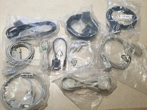 Job Lot Qty 9 NEW RS232 DB9 DB25 male/female RJ45 Cisco HP etc cables P&P INCL - Picture 1 of 10