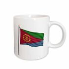 3dRose Flag of Eritrea on a flag pole over white Eritrean Mug