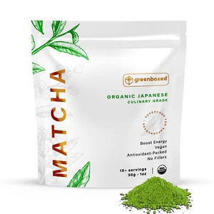 🍵100% Pure Organic Macha Green Tea Powder Japanese Culinary Grade 1 oz. 🍵 - Picture 1 of 8