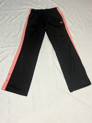 Pantaloni Puma Donna Medium Nero Rosa Track Outdoor Atletico Casual